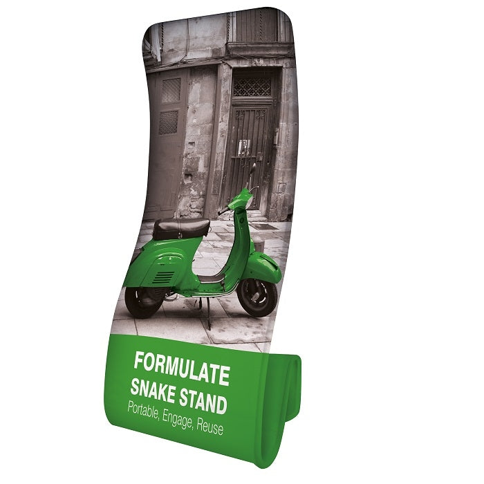 Snake Werbedisplay mit Textildruck - modularedisplays.com