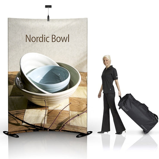 Mobile Gebogene Messewand 175x240cm - modularedisplays.com