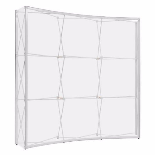 Textil PopUp mit Kederprofil gebogen 3x3 - modularedisplays.com