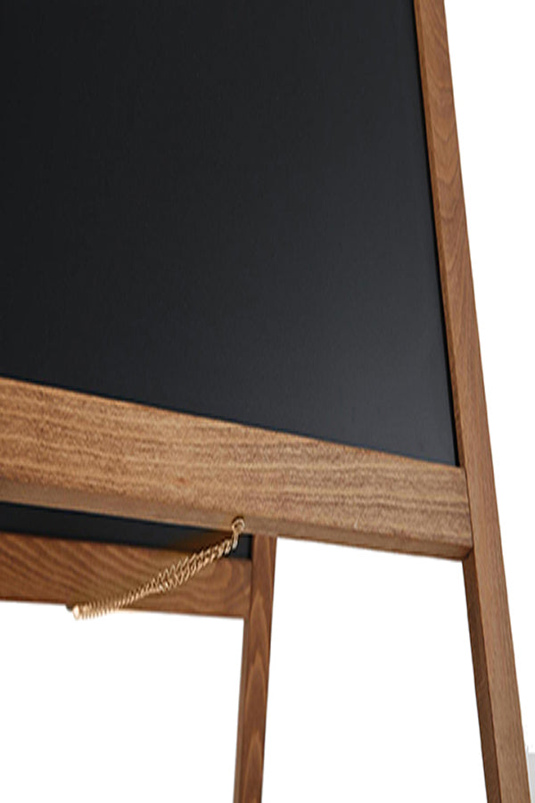 Holz-Kundenstopper Economy Outdoor mit sichtbare Massen 59 x 119 cm - modularedisplays.com