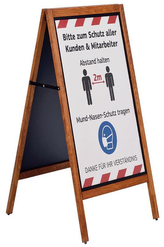 Holz Plakatständer DIN A1 - modularedisplays.com