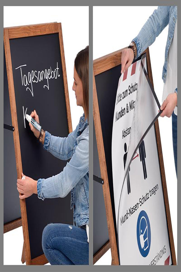 Holz Plakatständer DIN A1 - modularedisplays.com