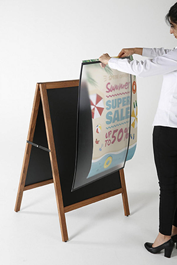 Holz Plakatständer DIN A1 - modularedisplays.com
