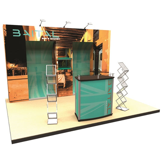 Individueller Messestand mit Tresen - modularedisplays.com