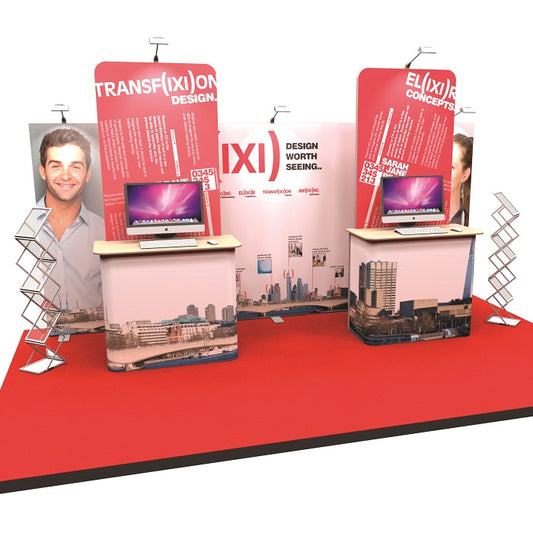 Individuelles Messedisplay mit Stoffgrafiken - modularedisplays.com
