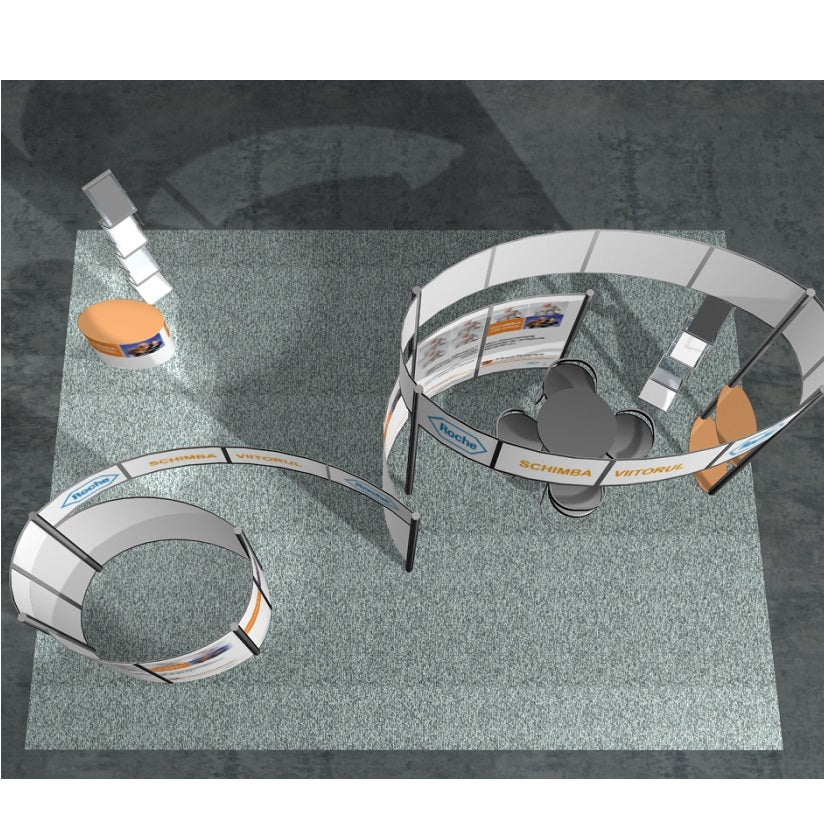 Messestand Inselstand 5m zu mieten - modularedisplays.com
