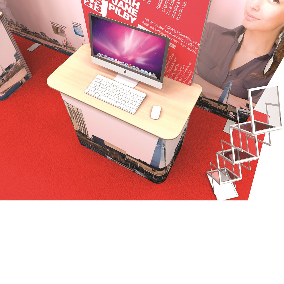 Individuelles Messedisplay mit Stoffgrafiken - modularedisplays.com