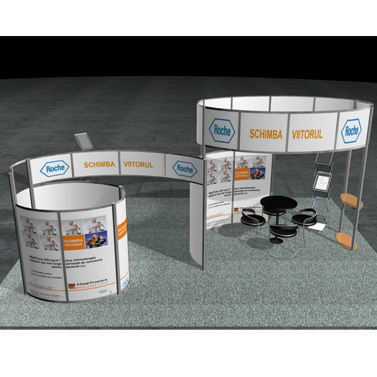 Messestand Inselstand 5m zu mieten - modularedisplays.com