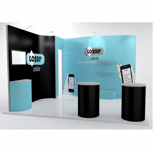 ISOFrame Wave Messestand 3x4m - modularedisplays.com