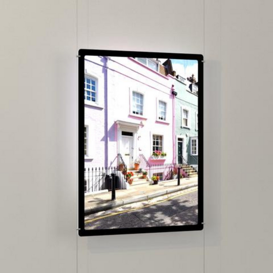 Led Acryltasche Schaufenster Display 1x DIN A4 - modularedisplays.com
