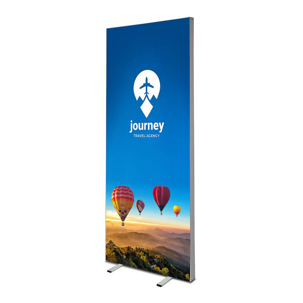 LED Leuchtrahmen Economy einseitig 100 x 200 cm mit Textildruck - modularedisplays.com