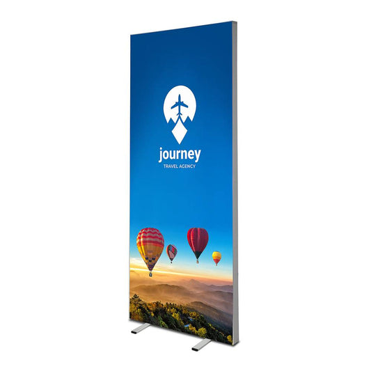 LED Leuchtrahmen Economy einseitig 100 x 200 cm mit Textildruck - modularedisplays.com