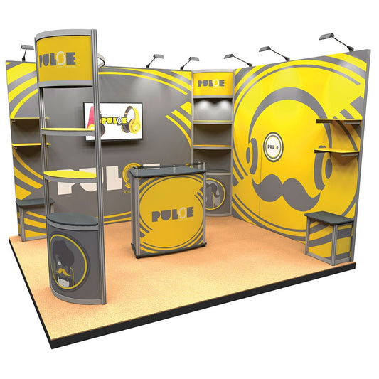 Messestand mit PVC-Grafiken - modularedisplays.com