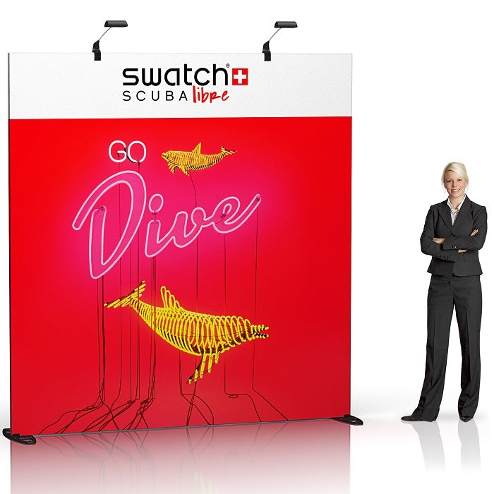 Messewand GrandFabric Gerade 232x240cm - modularedisplays.com