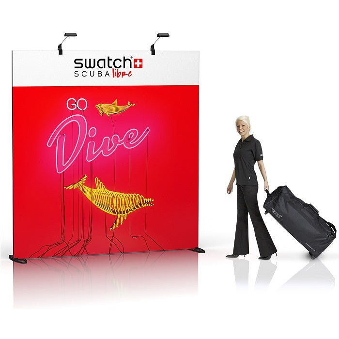 Messewand GrandFabric Gerade 232x240cm - modularedisplays.com