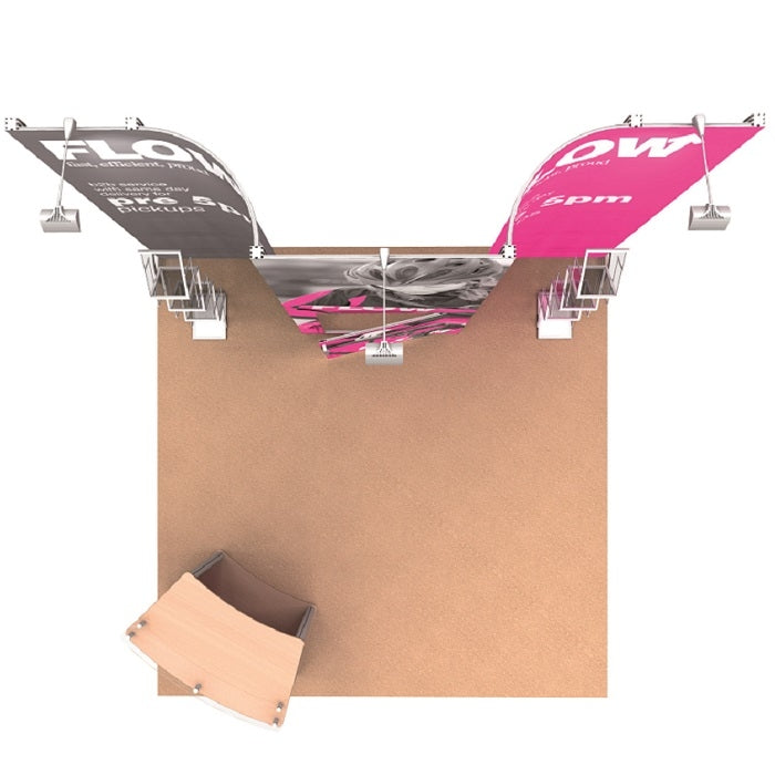 Mobiler Messestand mit PVC-Digitaldruck - modularedisplays.com