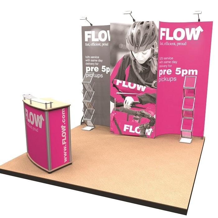 Mobiler Messestand mit PVC-Digitaldruck - modularedisplays.com