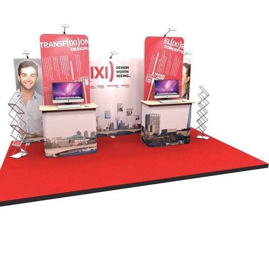 Mobiler Messestand mit Stoffgrafiken - modularedisplays.com