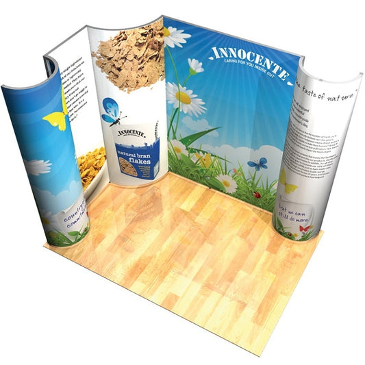 Mobiler Messestand Monte Carlo 3mx2mx2.4m H - modularedisplays.com