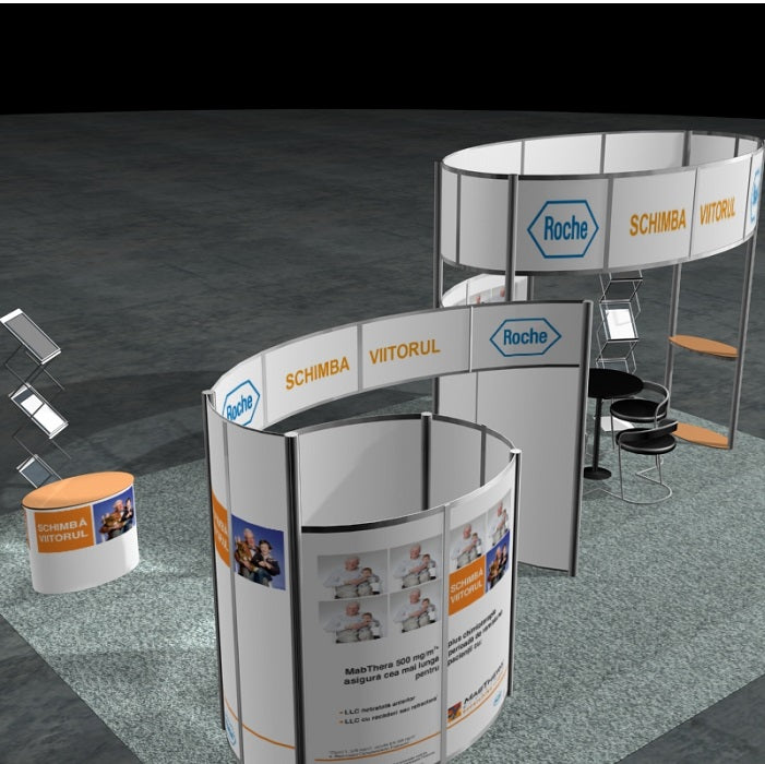 Messestand Inselstand 5m zu mieten - modularedisplays.com