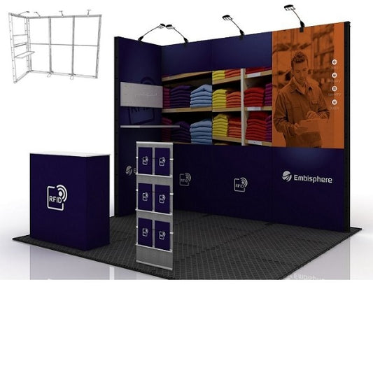 Modularer Messestand Domotex - modularedisplays.com
