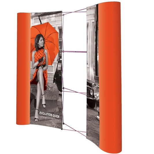 Nachdruck für PopUp Faltdisplays gebogen 3x4 - modularedisplays.com