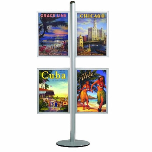 Plakatständer Multistand mit Einschubrahmen 4 x DIN A2 - modularedisplays.com