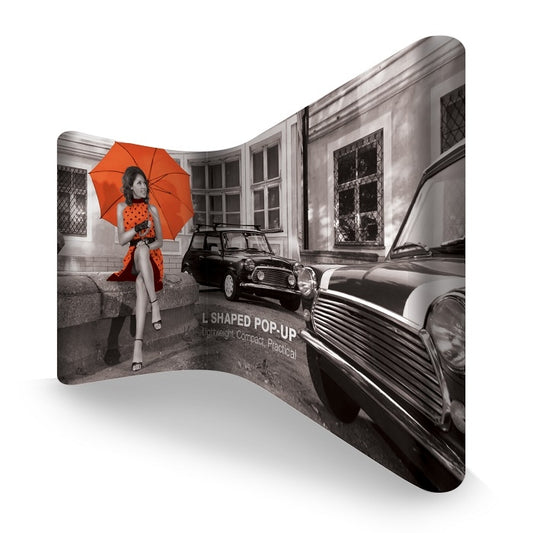 Pop-up 3x4 L-förmig inkl. Digitaldruck - modularedisplays.com