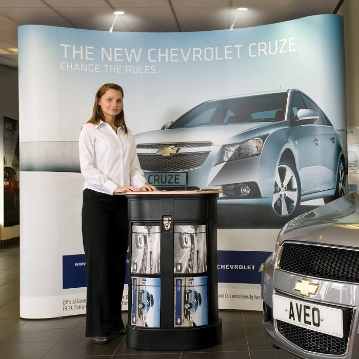 Pop-Up Faltdisplay Impact Bundel 3x3 mit Digitaldruck - modularedisplays.com