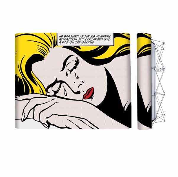 PopUp Faltdisplay 3x3 gerade mit Digitaldruck - modularedisplays.com