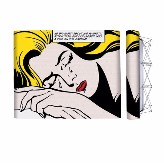 PopUp Faltdisplay 3x3 gerade mit Digitaldruck - modularedisplays.com