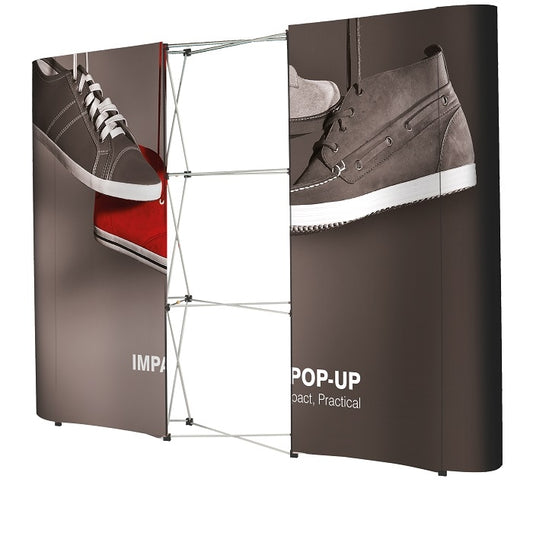 PopUp Faltdisplay Impact Bundel 3x4 gerade - modularedisplays.com