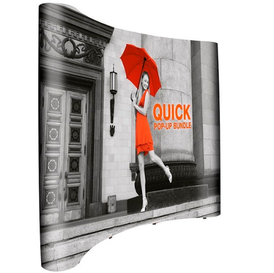 PopUp Faltdisplay Gebogen 3x3 Quick Plus - modularedisplays.com