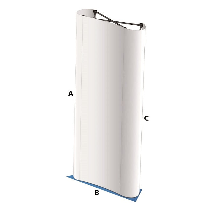 PopUp MediaWand 1x3 (gebogen oder gerade) - modularedisplays.com