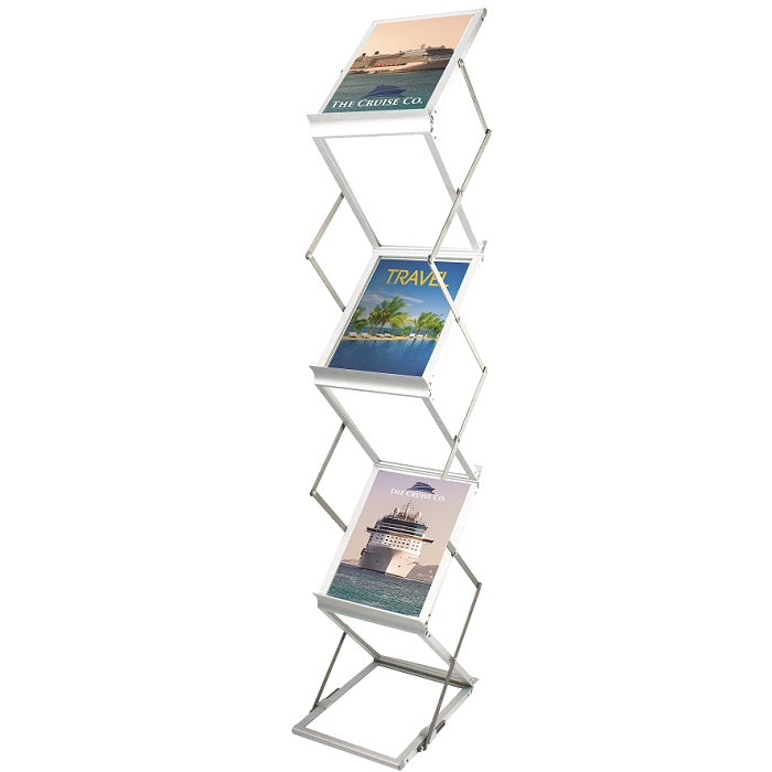 Faltbarer Prospektständer mit Tragekoffer Zed-Up Lite A4 - modularedisplays.com