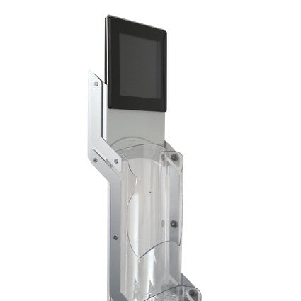 Prospektständer mit Bildschirm Zip Media 8 Zoll - modularedisplays.com