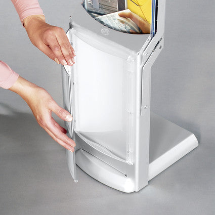 Prospektständer mit Bildschirm Zip Media 8 Zoll - modularedisplays.com