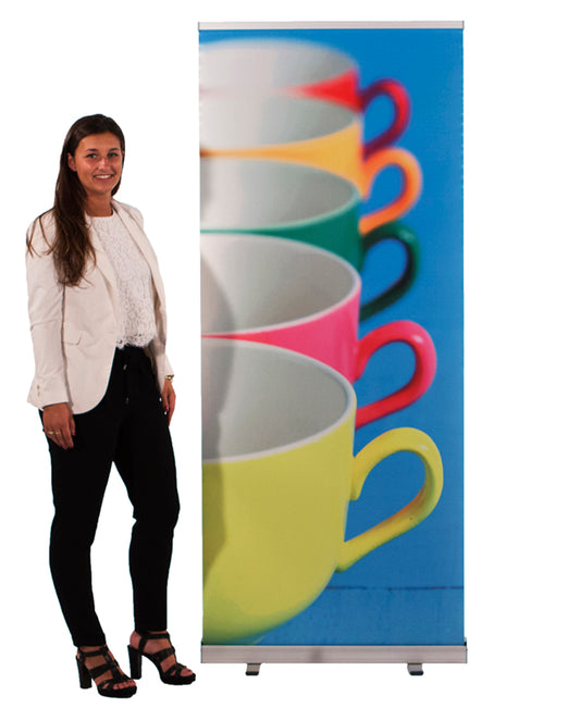 RollUp Banner Plus 80x200 mit Digitaldruck - modularedisplays.com
