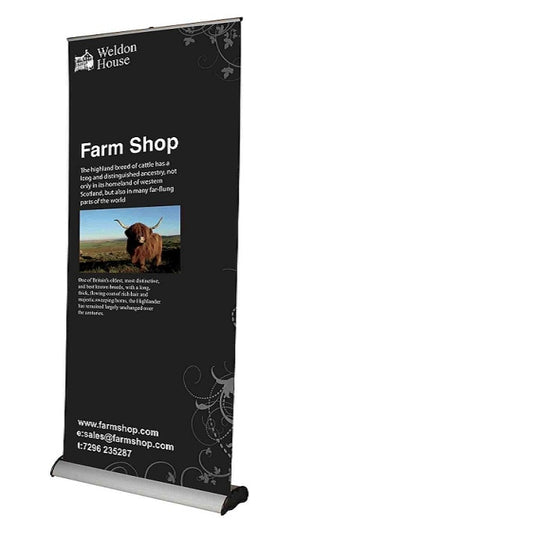 RollUp Bannerdisplay Original + mit Druck - 600mm - modularedisplays.com