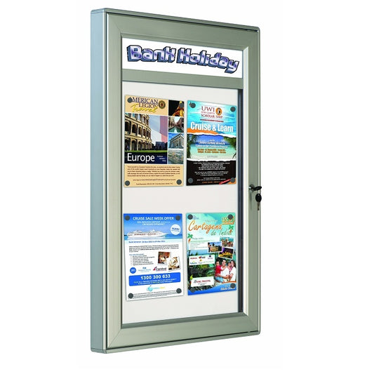 Schaukasten mit magnethaftender Rückwand - modularedisplays.com