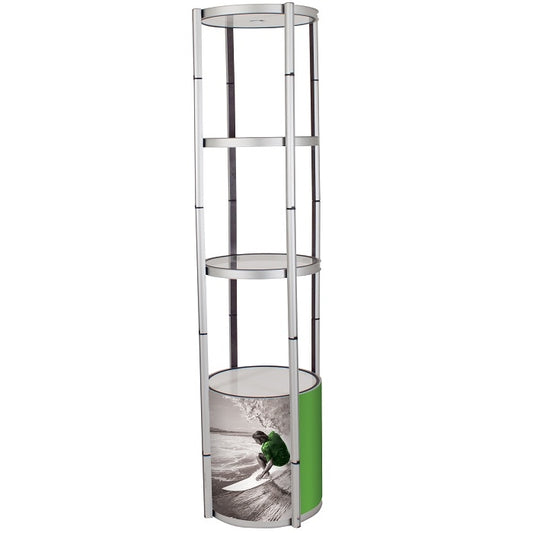 Spiral Displaykasten Vitrine 200cm H - modularedisplays.com