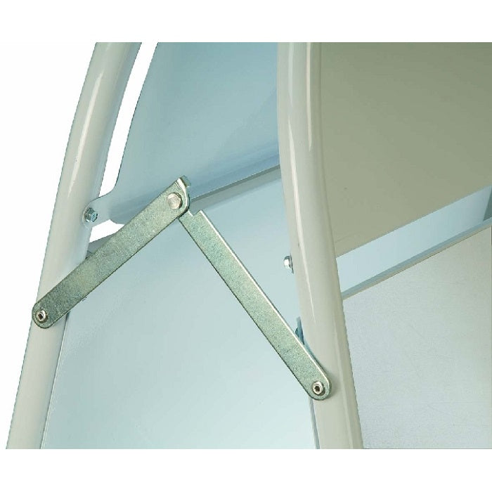 Stahlrohr Kundenstopper abgerundet DIN A1 - modularedisplays.com