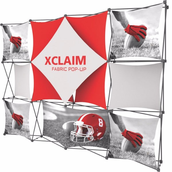 Textil PopUp Faltdisplay X-Claim 3x4 - modularedisplays.com