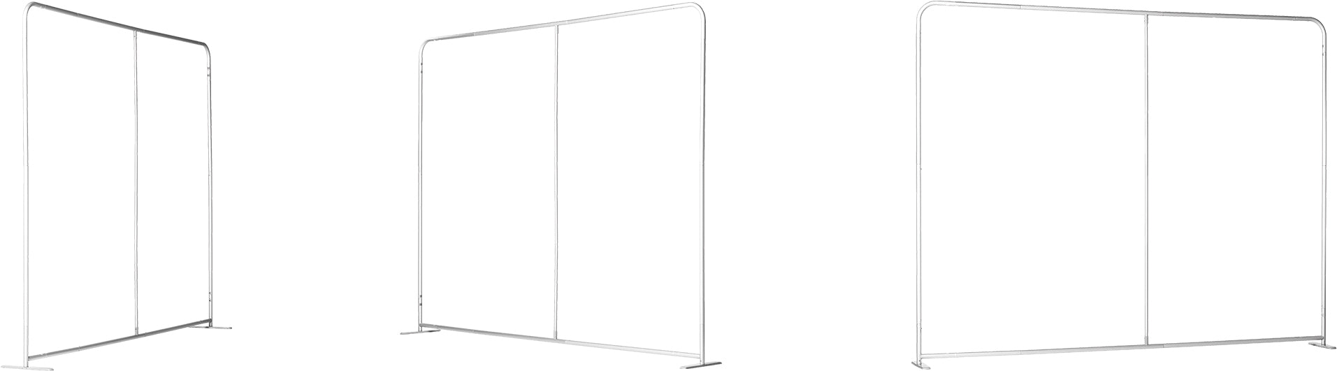 Pressewand Gerade mit Textildruck Zipper XL - modularedisplays.com
