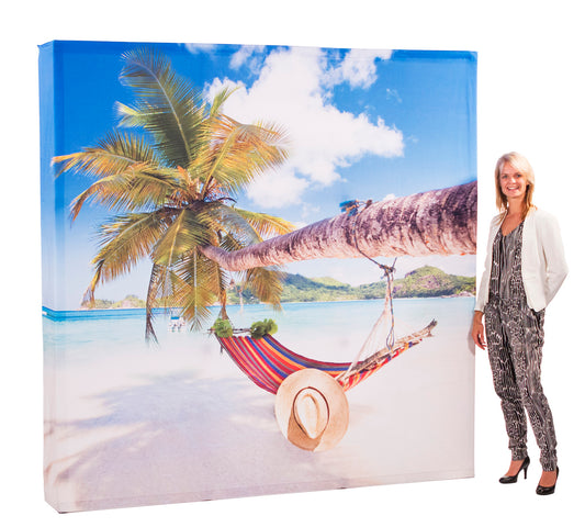 Faltwand Textil mit Druck 3x3 - modularedisplays.com