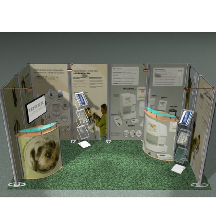 Tragbarer Messestand 4m(B) x 2m(H) x 2m(T) - modularedisplays.com