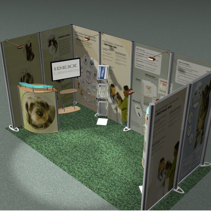 Tragbarer Messestand 4m(B) x 2m(H) x 2m(T) - modularedisplays.com