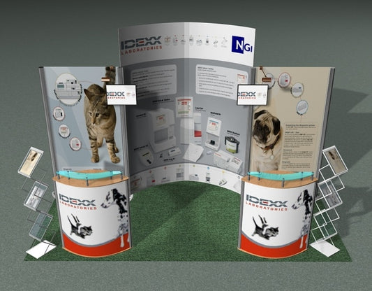 Tragbarer Messestand 4m(B) x 2m(H) x 2m(T) - modularedisplays.com