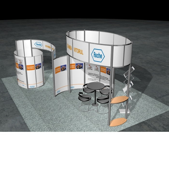 Tragbarer Messestand aus Alu-Profile - modularedisplays.com