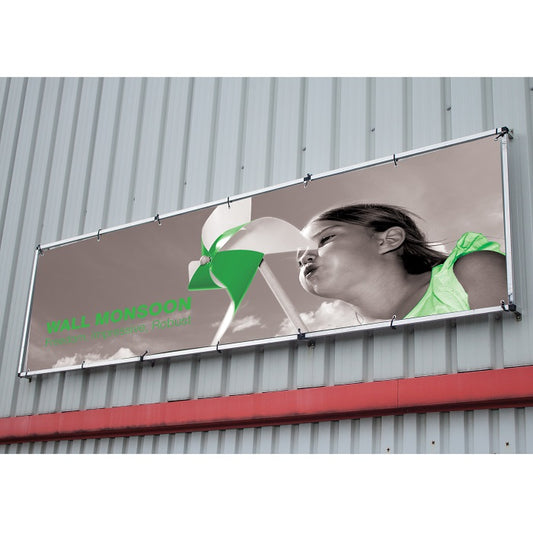 Werbebanner aus Blockout PVC 